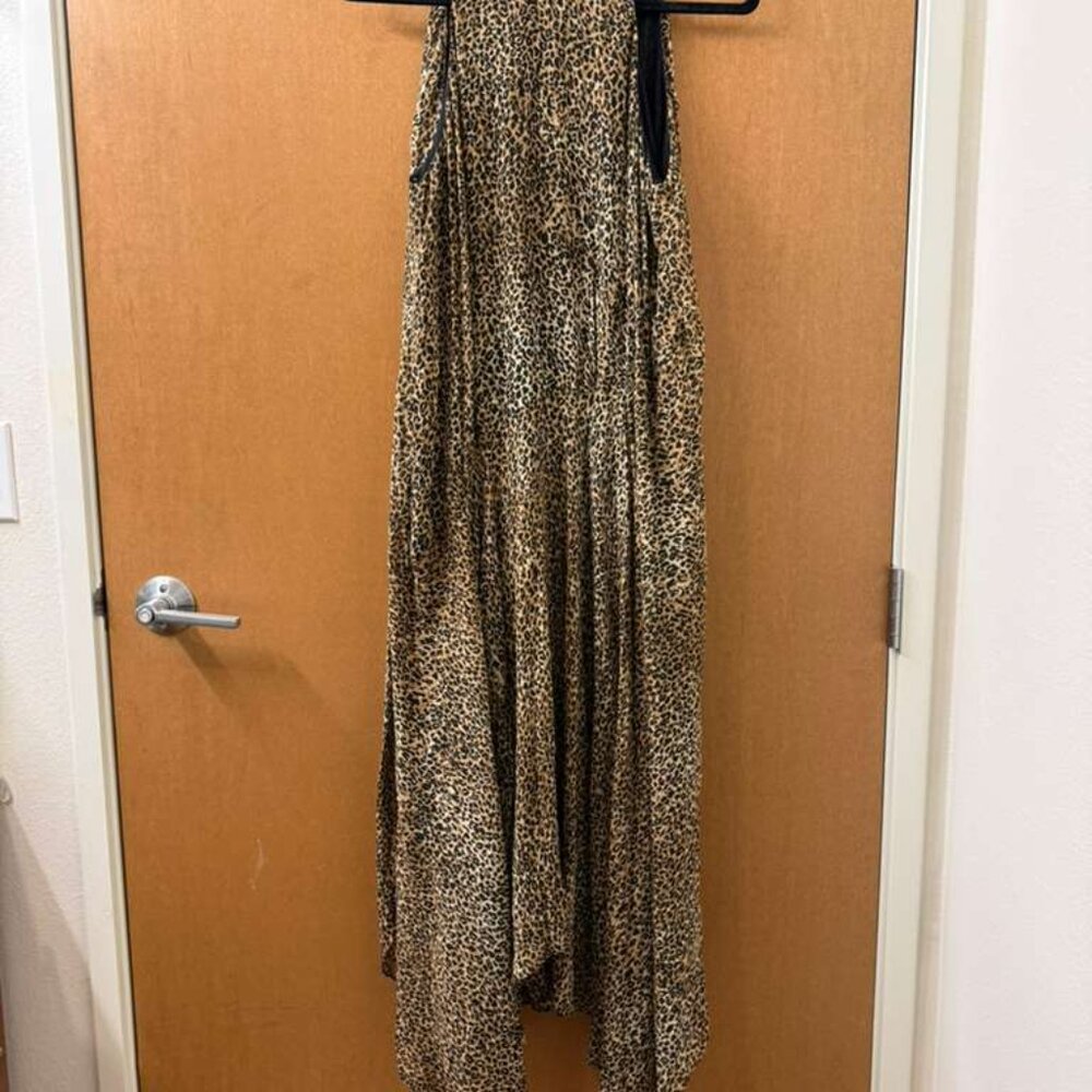 Zara Leopard Print Halter Neck Dress - Picture 4 of 5